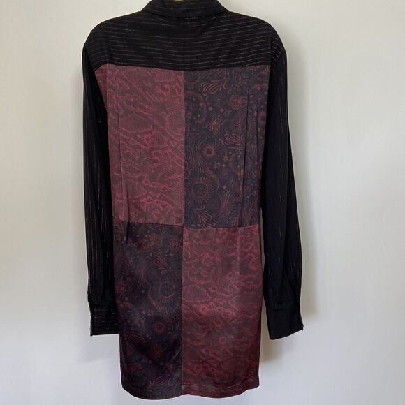 Johnny Was Button Down Top “Asteria Viper" Print Oversized NWOT Size Sm… - Picture 7 of 8